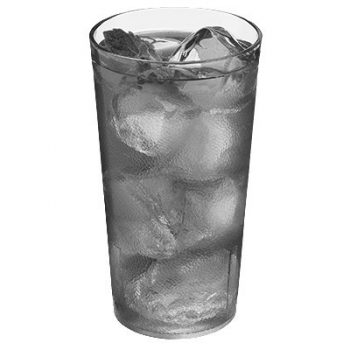 Clear Pebbled Tumbler, 16.4 Oz.