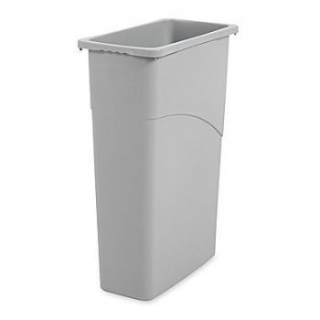 Slim Jim Waste Basket Gray